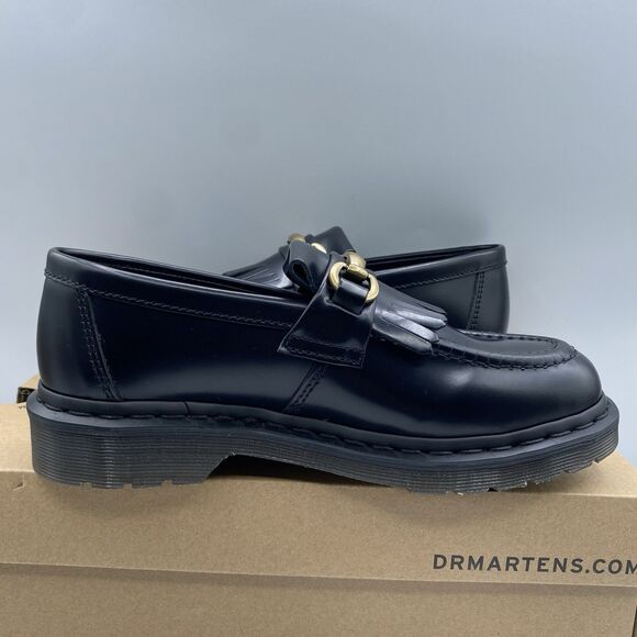 Dr Martens Adrian Snaffle Loafers Black Adult EU 38 USM 6 USL 7 Tassels NWB main image 6